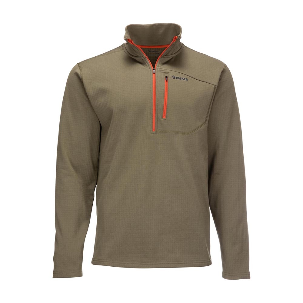 Simms Thermal 1/4 Zip Top Men's in Dark Stone